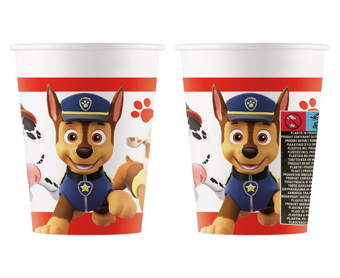 Paper cups (WM), Paw Patrol - Ready for Action (Nickelodeon), 200ml, 8 pcs (SUP label)	 EOL