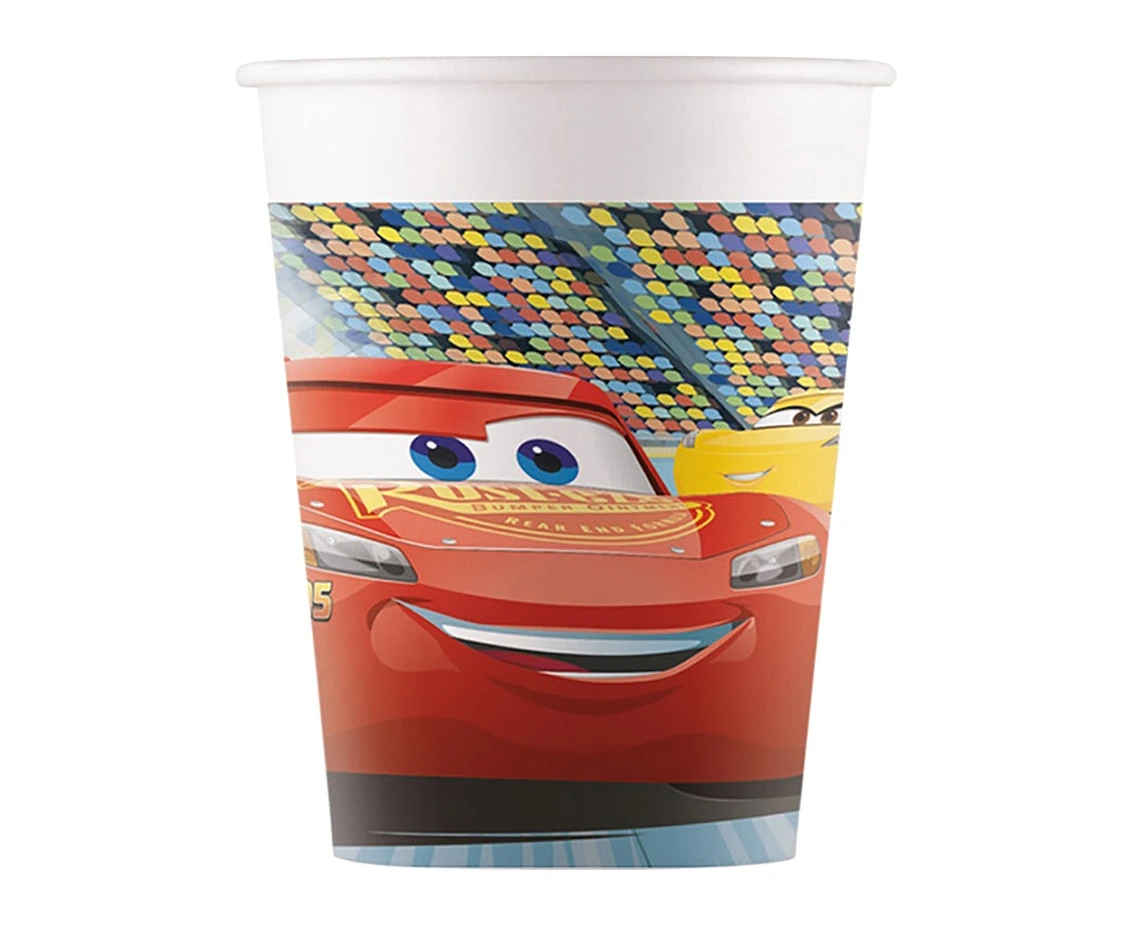 Paper cups (WM), Cars 3 (Disney), 200ml, 8 pcs (SUP label) EOL
