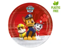 Paper plates Paw Patrol Ready for Action (Nickelodeon), next generation, 20cm, 8 pcs (plastic-free) EOL