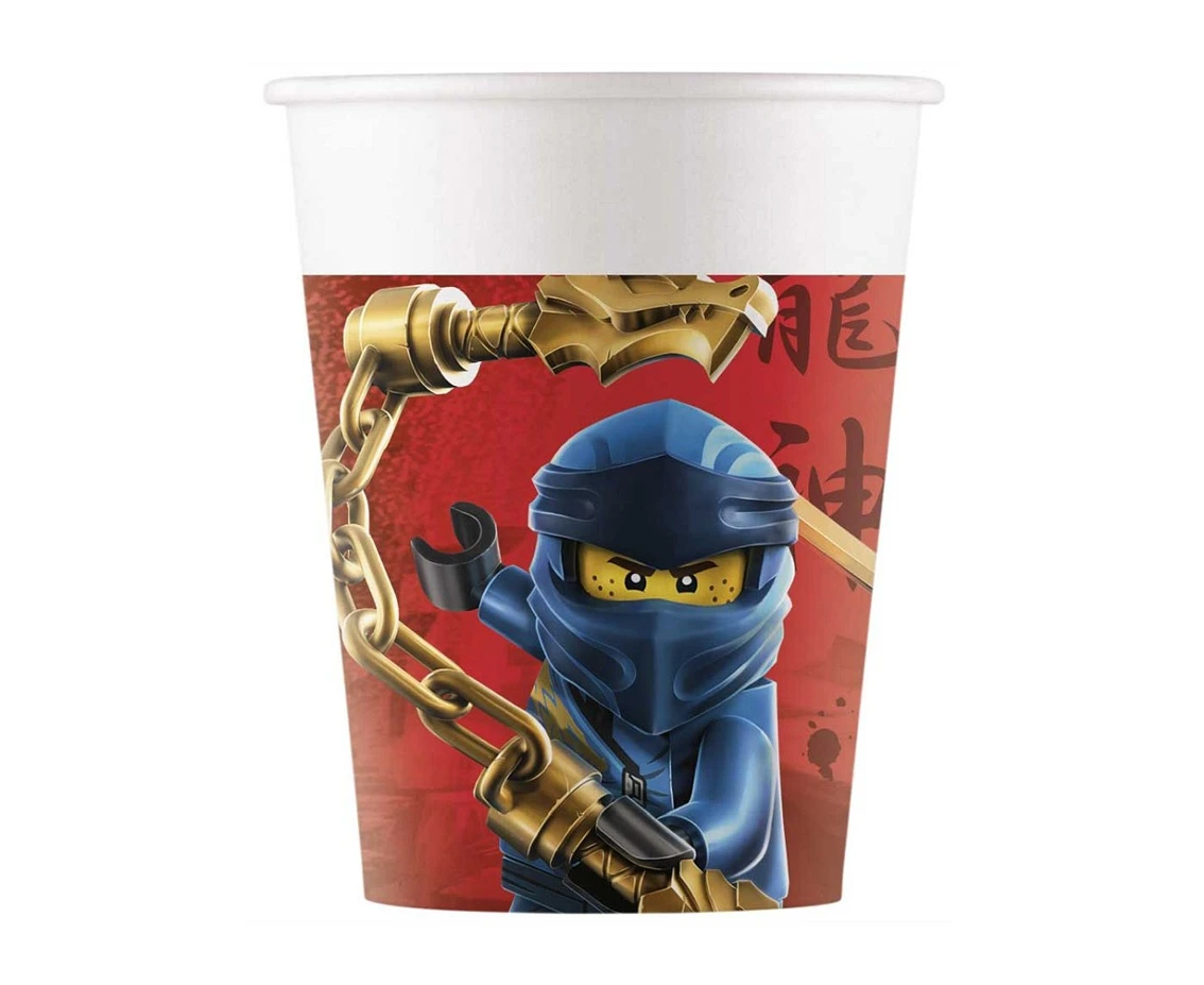 Paper cups (WM), Lego Ninjago, 200ml, 8 pcs (SUP label) EOL