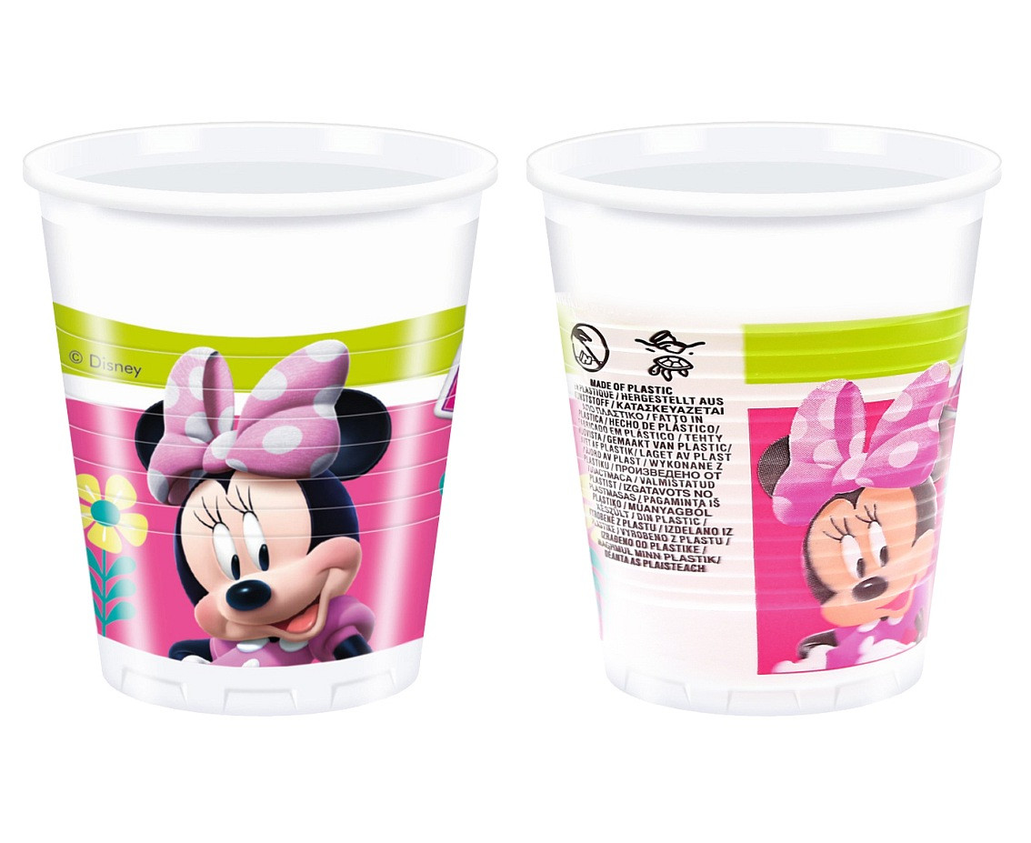 Plastic cups (WM), Minnie Happy Helpers (Disney), 200ml, 8 pcs (SUP label) EOL