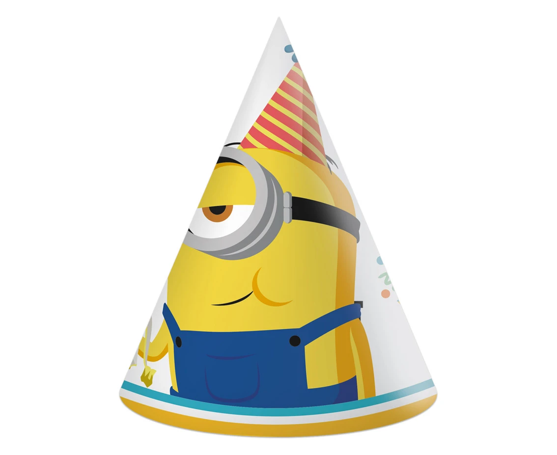 Paper hats Minions 2 - The Rise of Gru, 6 pcs