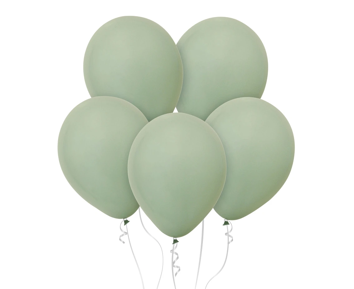 Balloons B&C 12", pastel grey green, 50pcs