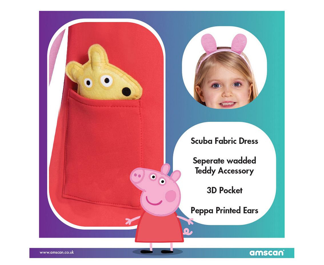 Costume for children Peppa Dress, 4-6 years EOL