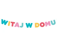 Paper garland Witaj w Domu, 210 cm