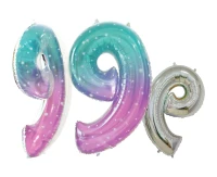 Foil balloon digit 9, Space, 78 cm EOL
