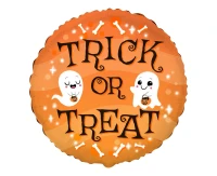 Foil balloon 18" FX - Trick or treat,  unpacked (flat) EOL