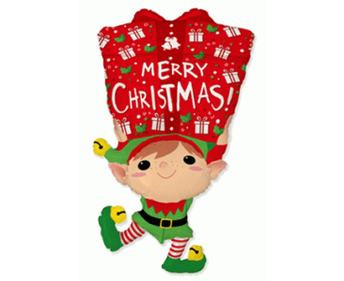Foil balloon 24" FX - Elf,  unpacked (flat)