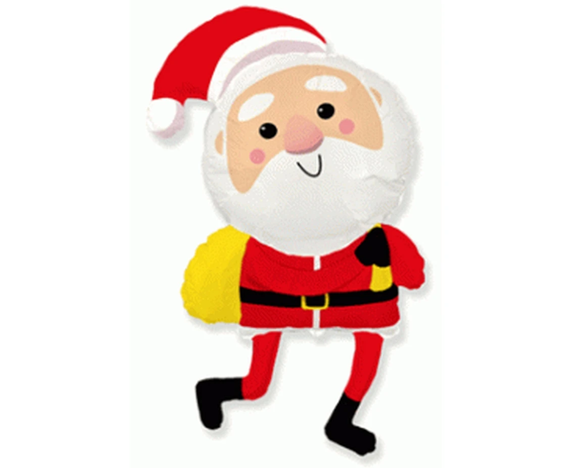 Foil balloon 24" FX - Santa Claus,  unpacked (flat)