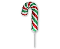 Foil balloon 14" FX - Christmas lollipop, red and green,  unpacked (flat)