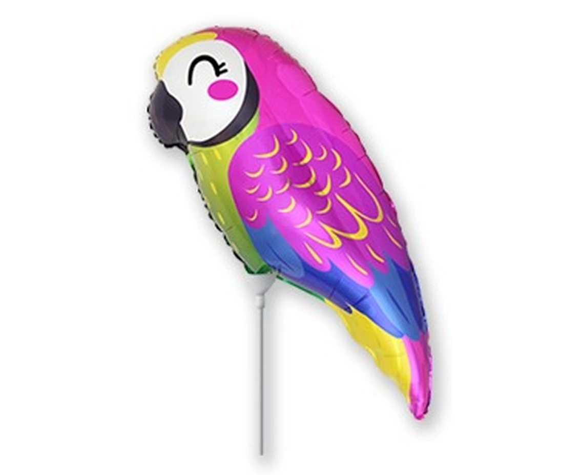 Foil balloon 14" FX - Parrot,  unpacked (flat)