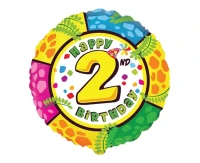 Foil balloon 18" FX Happy Birthday 2, packed