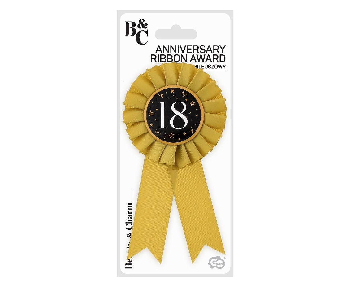 Anniversary Ribbon Award B&C - 18