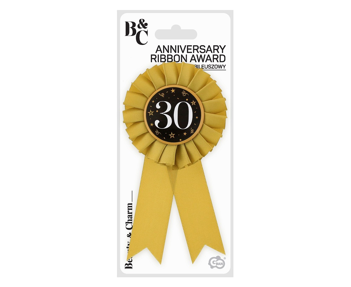 Anniversary Ribbon Award B&C - 30