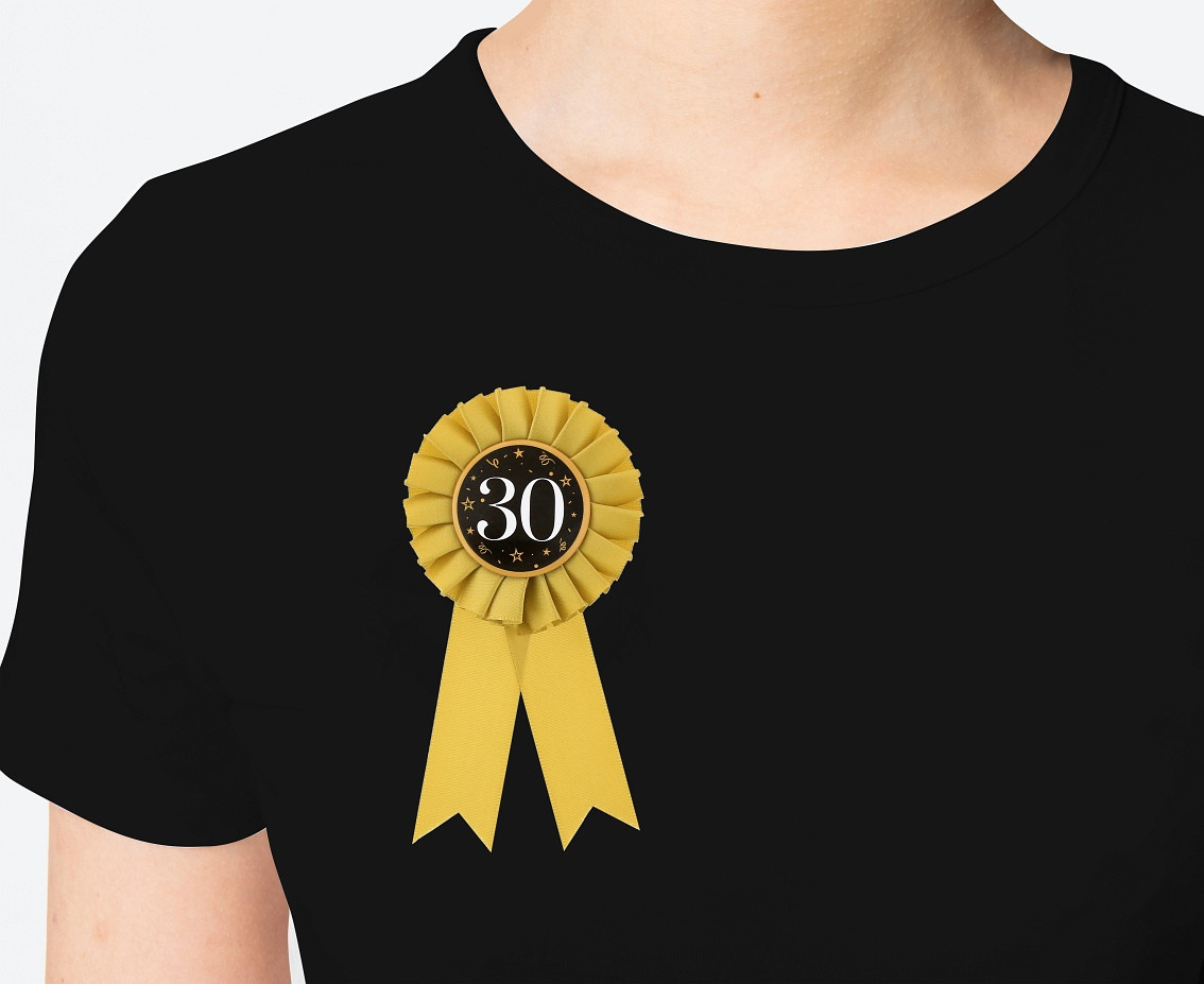 Anniversary Ribbon Award B&C - 30