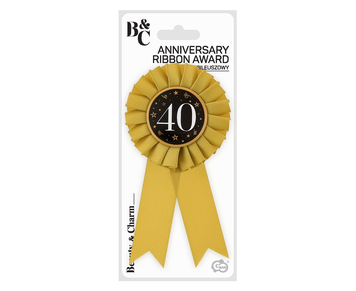 Anniversary Ribbon Award B&C - 40