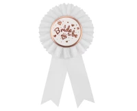 Bride to Be ribbon award, white