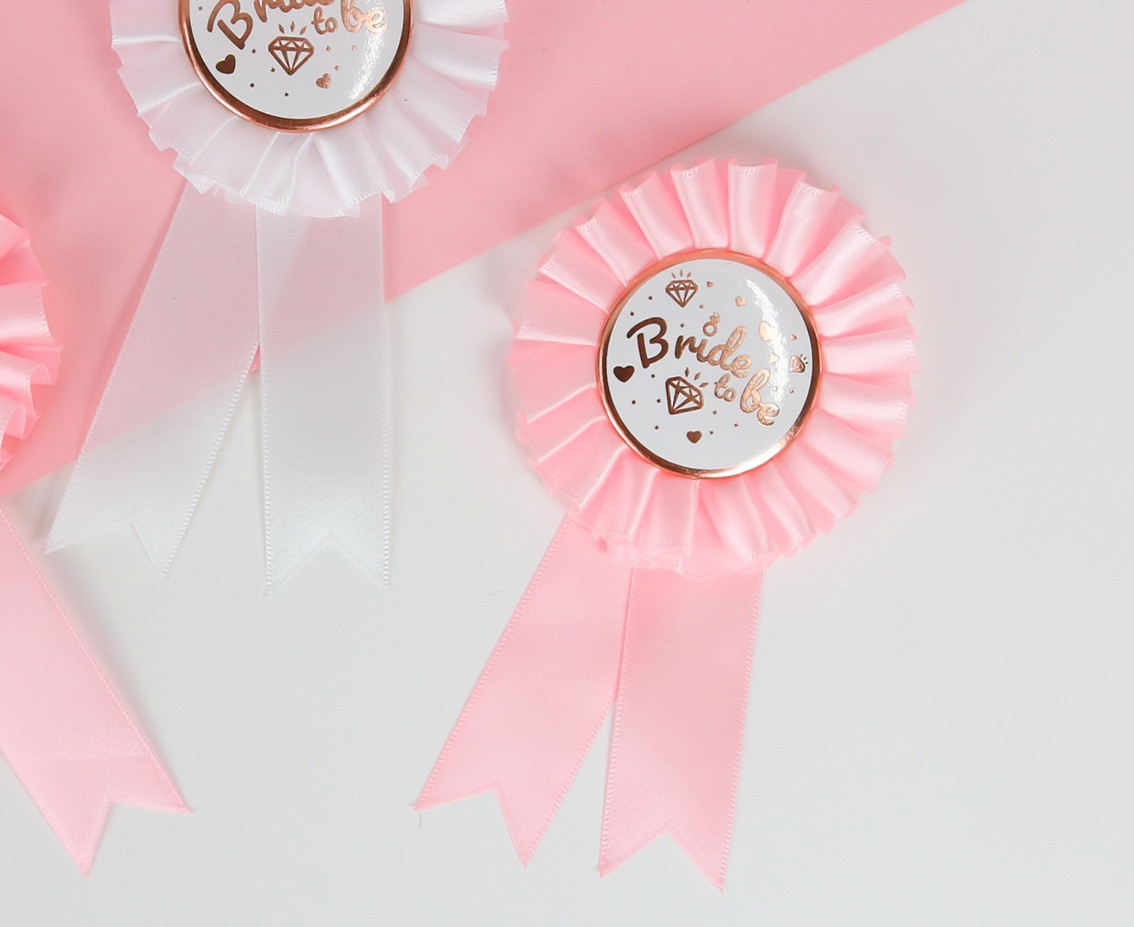 Bride to Be ribbon award, light pink EOL