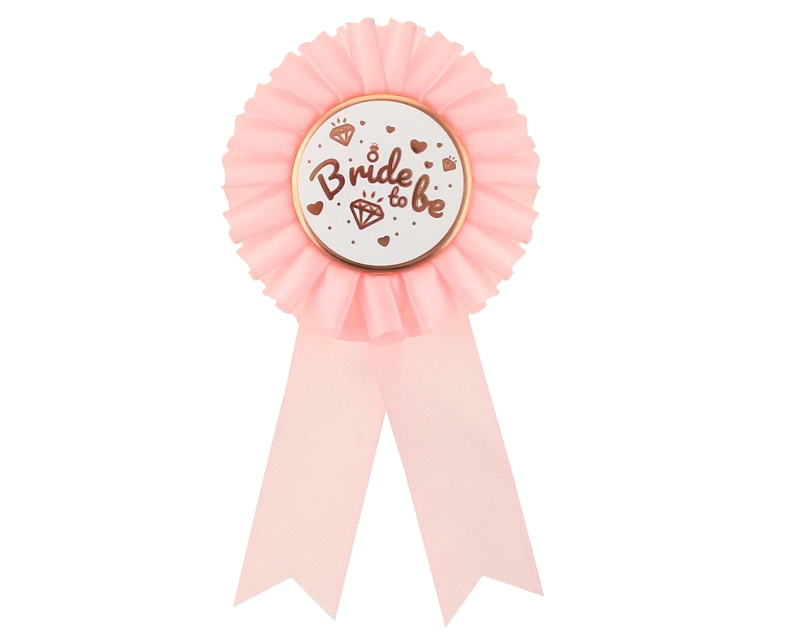 Bride to Be ribbon award, light pink EOL