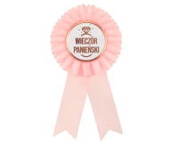 Hen Party ribbon award, light pink EOL