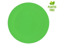 Paper plates Solid colour, pistachio, 18 cm, 6 pcs EOL