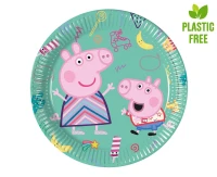 Paper plates Peppa Pig, next generation, 20 cm, 8 pcs (plastic-free) EOL