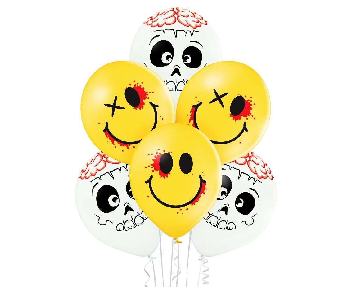 Balloons Belbal 12", D11, cute and creepy, 6pcs EOL