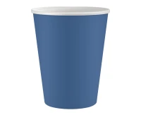Paper cups Solid colour, dark blue, 250 ml, 6 pcs