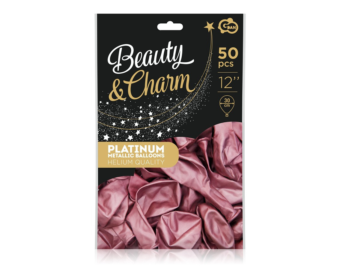 Balloons B&C 12", platinum light pink, 50pcs