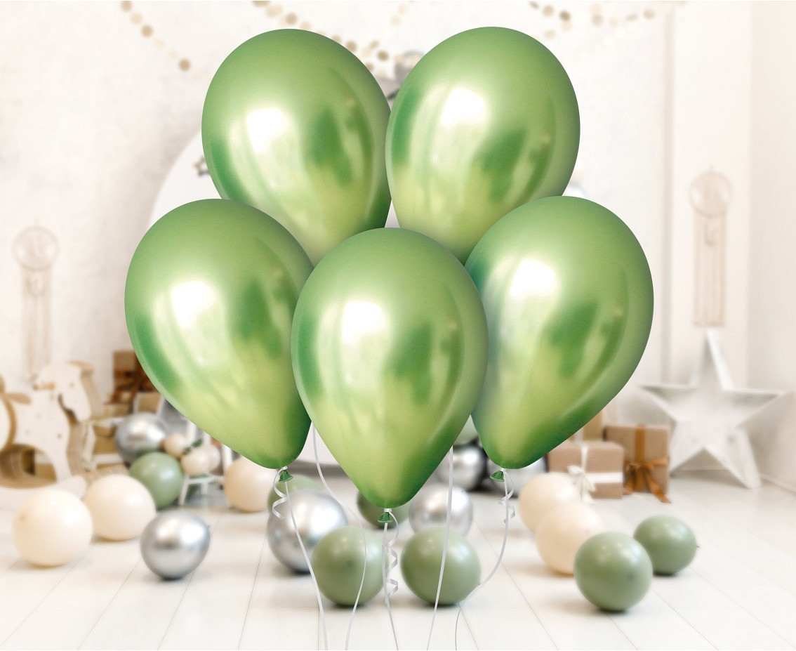Balloons B&C 12", platinum olive, 50pcs
