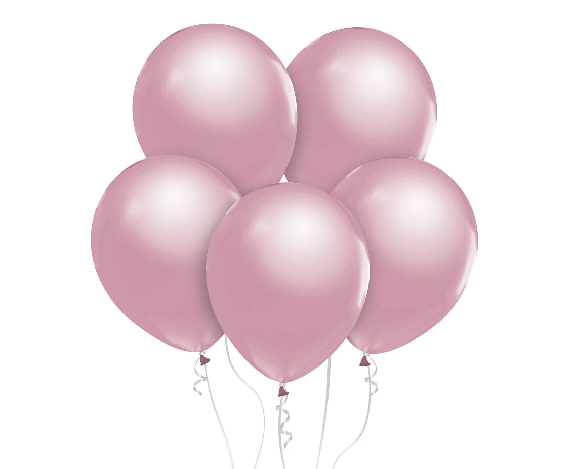 Balloons B&C 12", metallic light pink, 50pcs