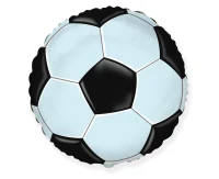 Foil balloon Football - ball shape (RND), packed, FX, 18"