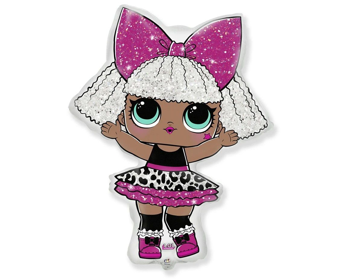 Foil balloon LOL Diva, packed, FX, 24"