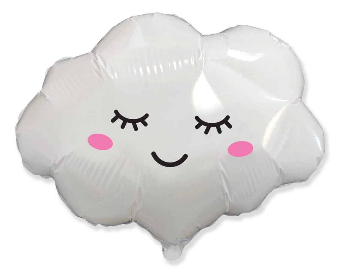 Foil balloon Cloud, packed, Fx, 24" EOL