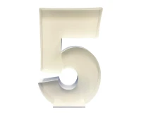 Mosaic balloon template - Digit 5