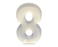 Mosaic balloon template - Digit 8