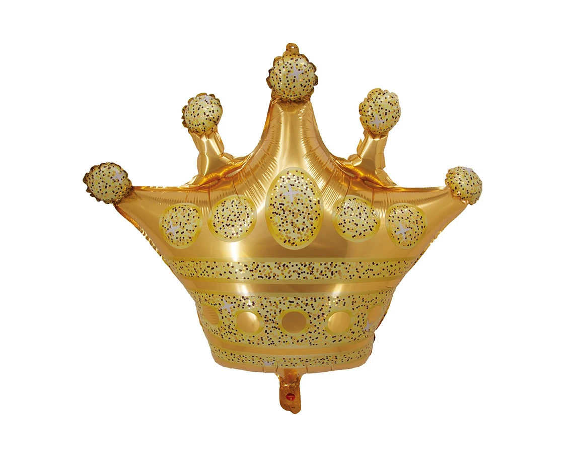 Foil balloon Crown. 66 x 53 cm, gold