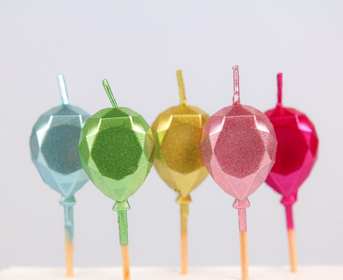 Pick candles Balloons, metallic, 5 pcs EOL