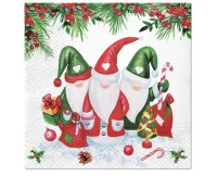 PAW Paper napkins Christmas Gnomes 33 x 33 cm, 20 pcs