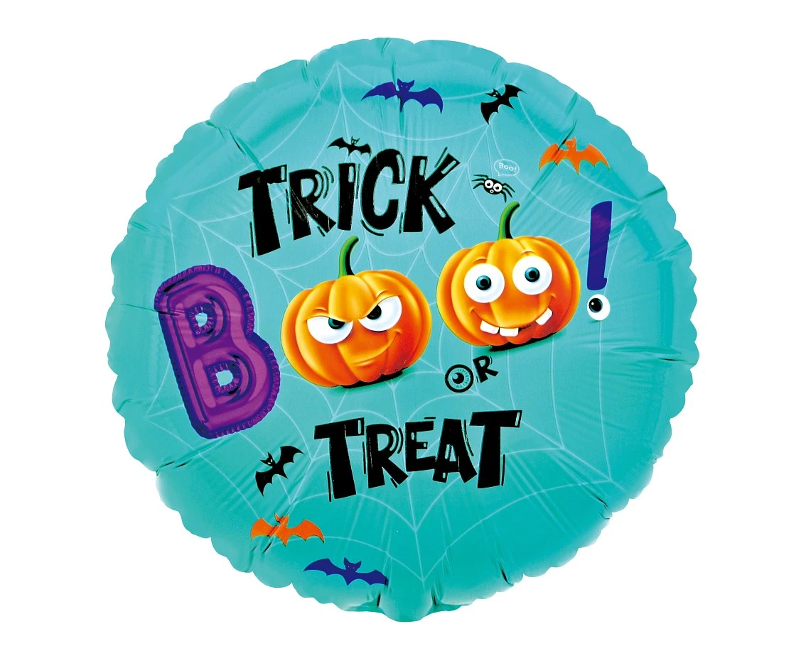 Foil balloon BOO! (Trick or Treat), 18" EOL