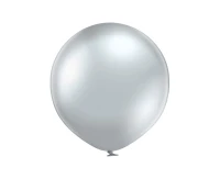 Balloons Belbal 5", D5-601, glossy silver, 100pcs