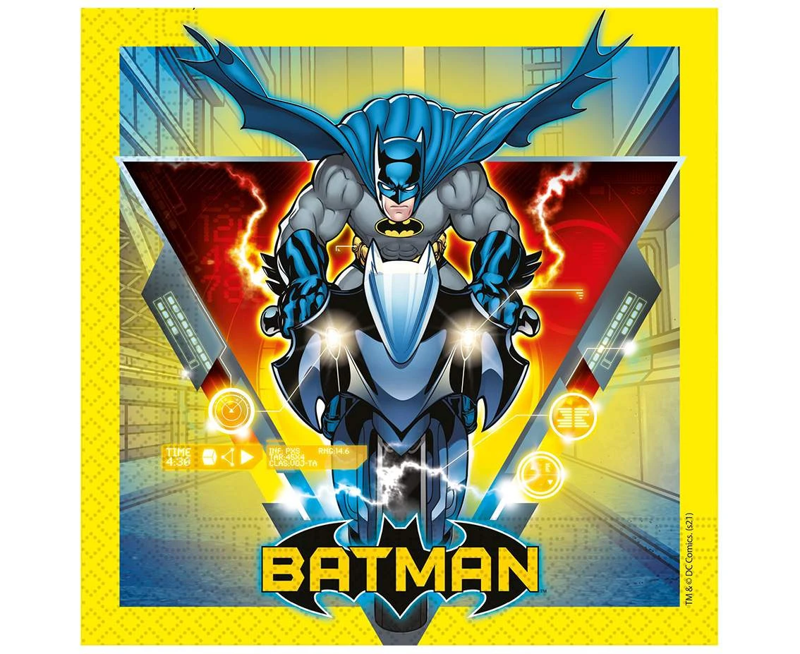 Paper napkins Batman Rogue Rage, size 33 x 33 cm, 20 pcs