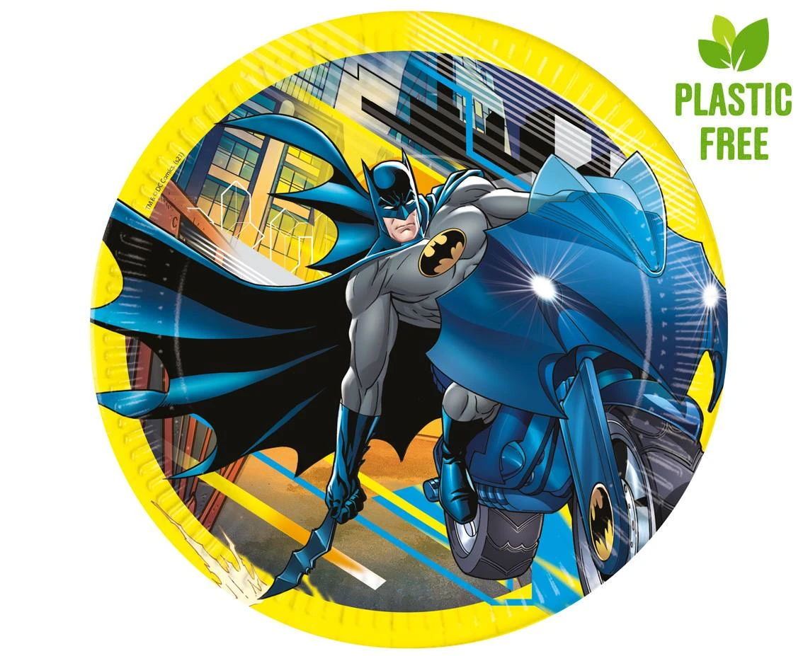 Paper plates Batman Rogue Rage, next generation, 23 cm, 8 pcs (plastic-free)