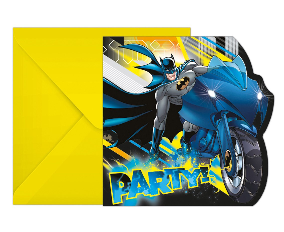 Invitations with envelope Batman Rogue Rage, 6 pcs