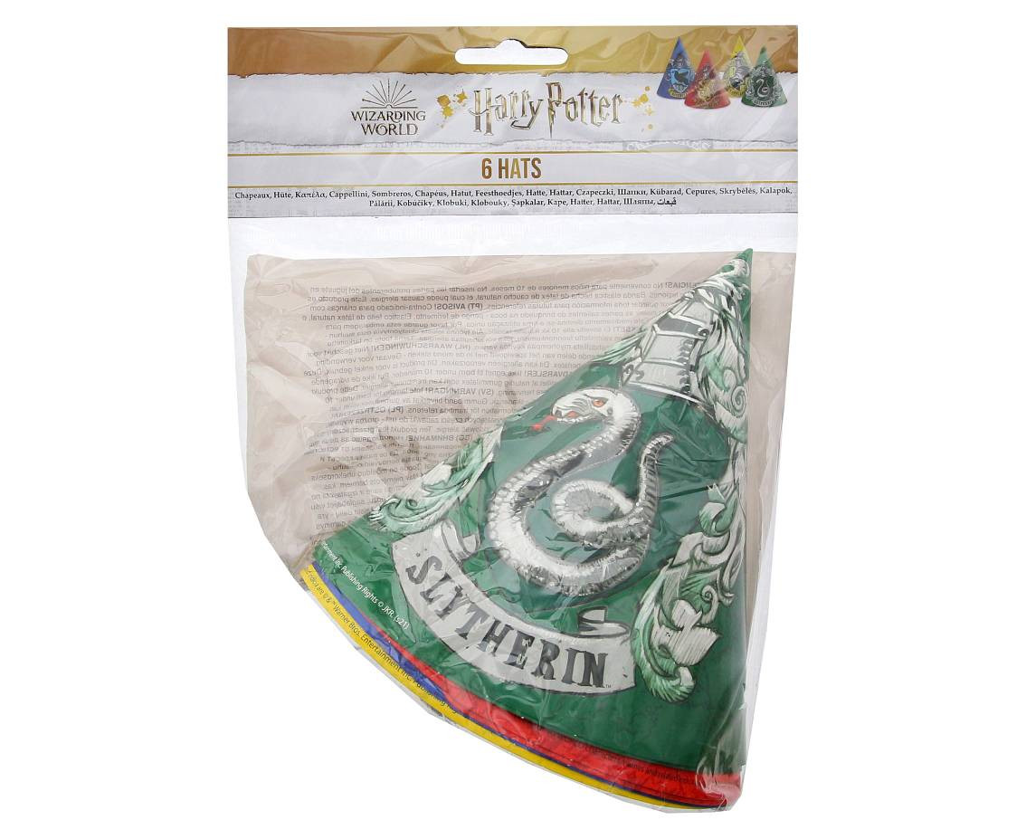 Paper hats Harry Potter Hogwarts Houses, 6 pcs EOL