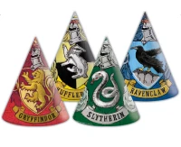 Paper hats Harry Potter Hogwarts Houses, 6 pcs EOL