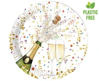 Paper plates Sparkling Celebration, next generation, 23 cm, 8 pcs (plastic-free)