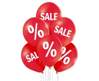 Balloons Belbal 12", D11, sale red, 6pcs