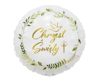 Foil balloon Christening (Dove & Cross), 18"