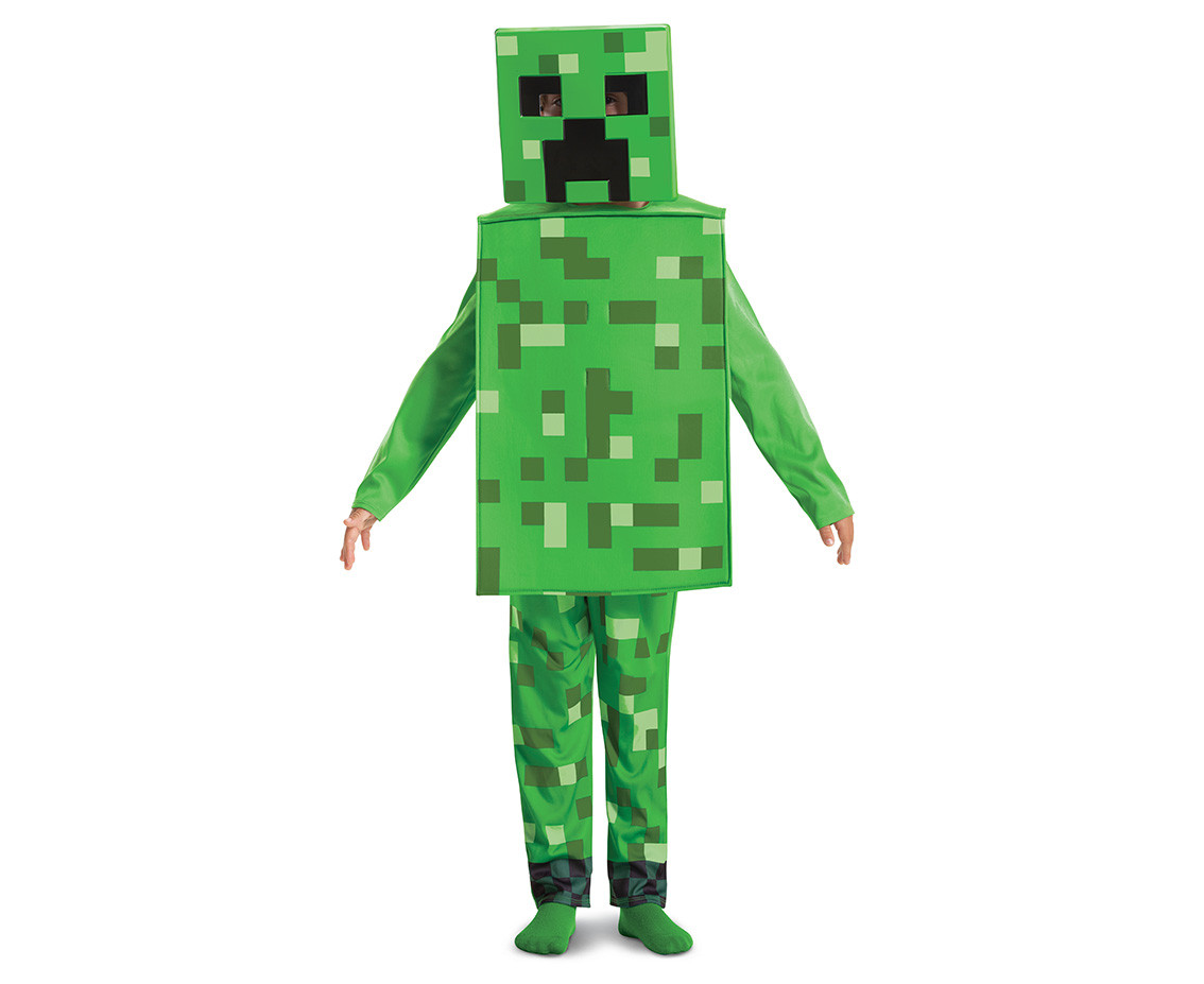 Role play costume Minecraft Creeper (licensed), size S (4-6 yrs)